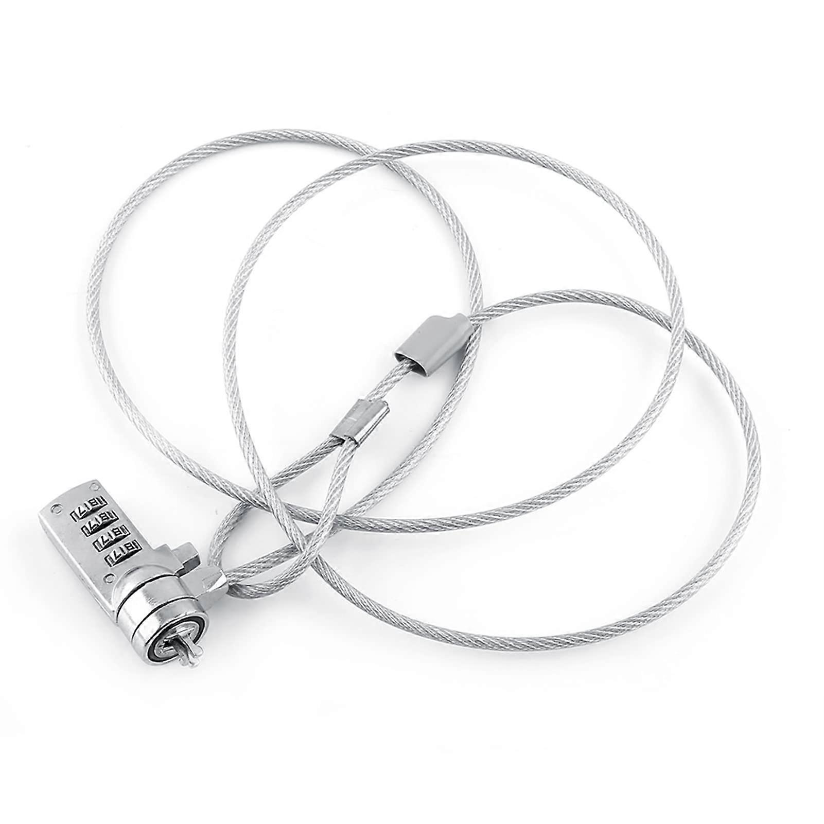 Laptop Security Cable Lock with Combination Code, Resistant Treatment, Easy Installation for Desktop Computers, Ideal for Students and Office Workers