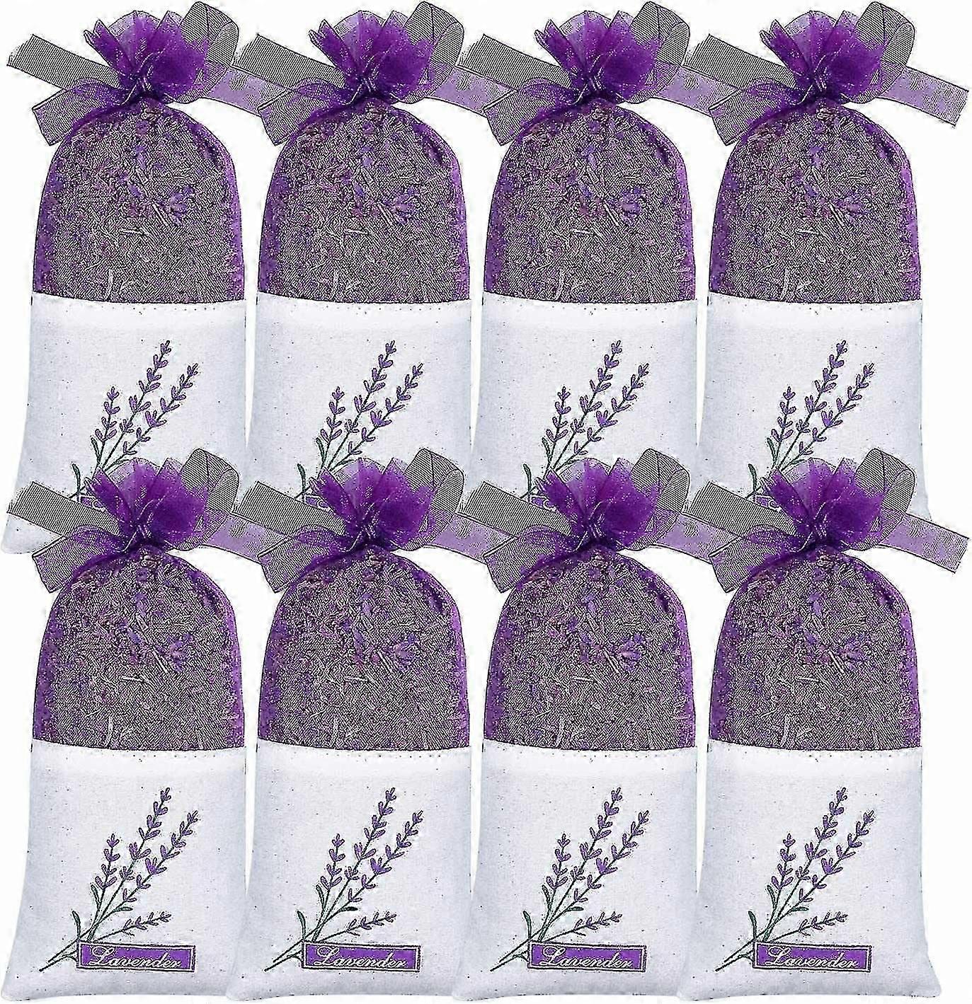 ラベンダーサシェ、乾燥ラベンダーサシェ8パッククローゼット、引き出し