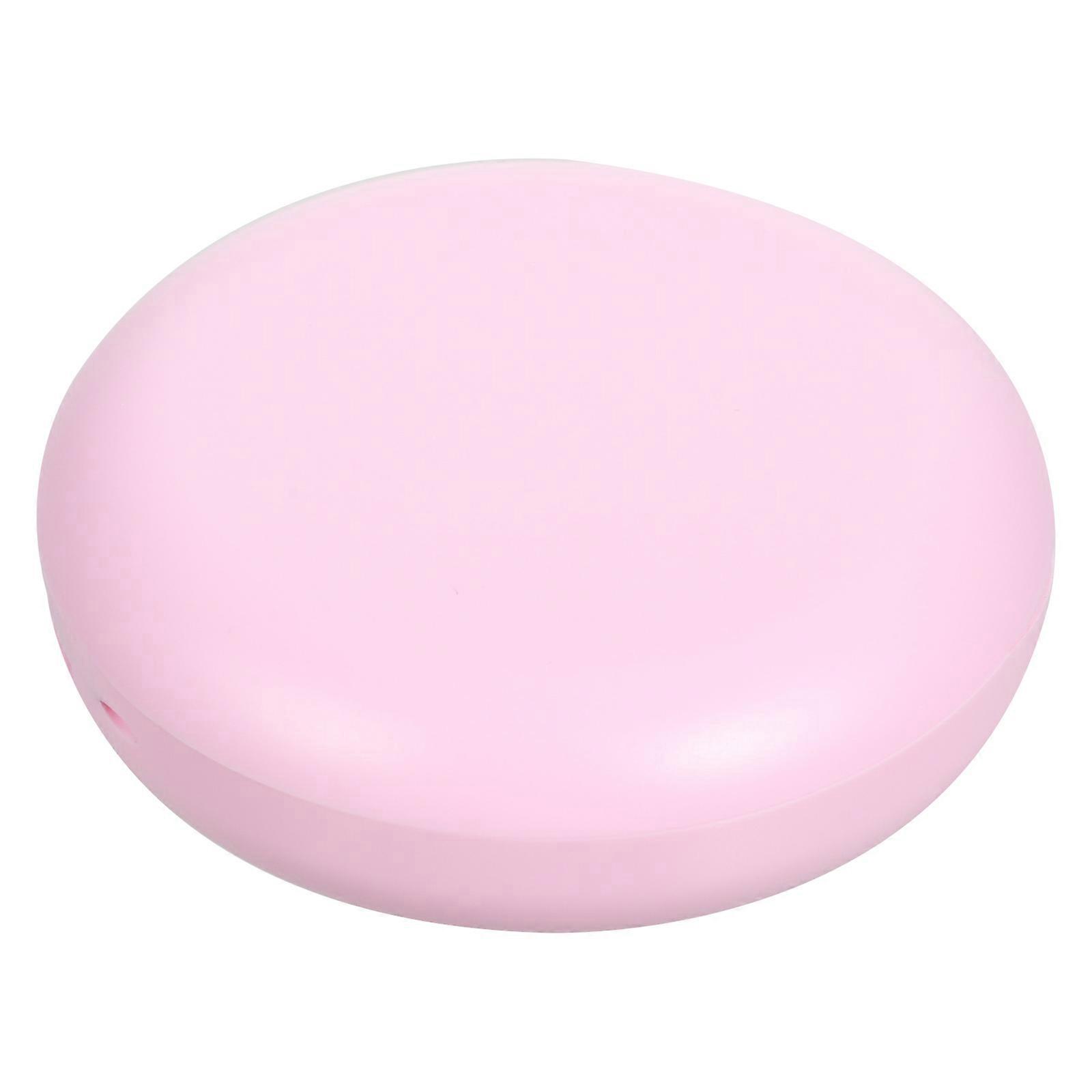 Retainer Container ABS Plastic Case Pink 8.8X2.6CM Portable Storage People with Dentures 1Set