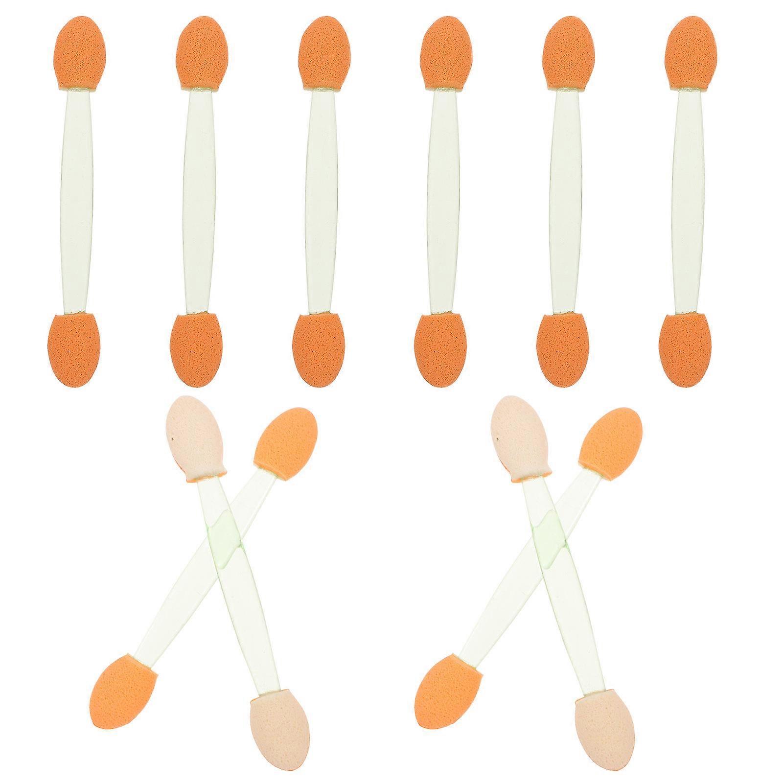 Green Disposable Eyeshadow Brushes with Plastic Handle for Make .5 cm