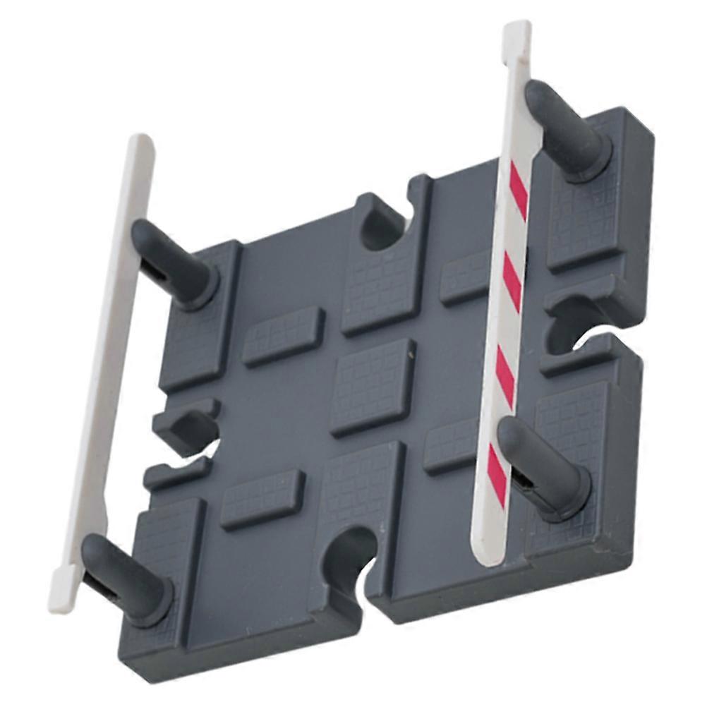 Train Track Accessories Simulation Barricade Plaything for Creative Railway Scenes, Safe Material and Easy to Use for Train Enthusiasts and Miniature