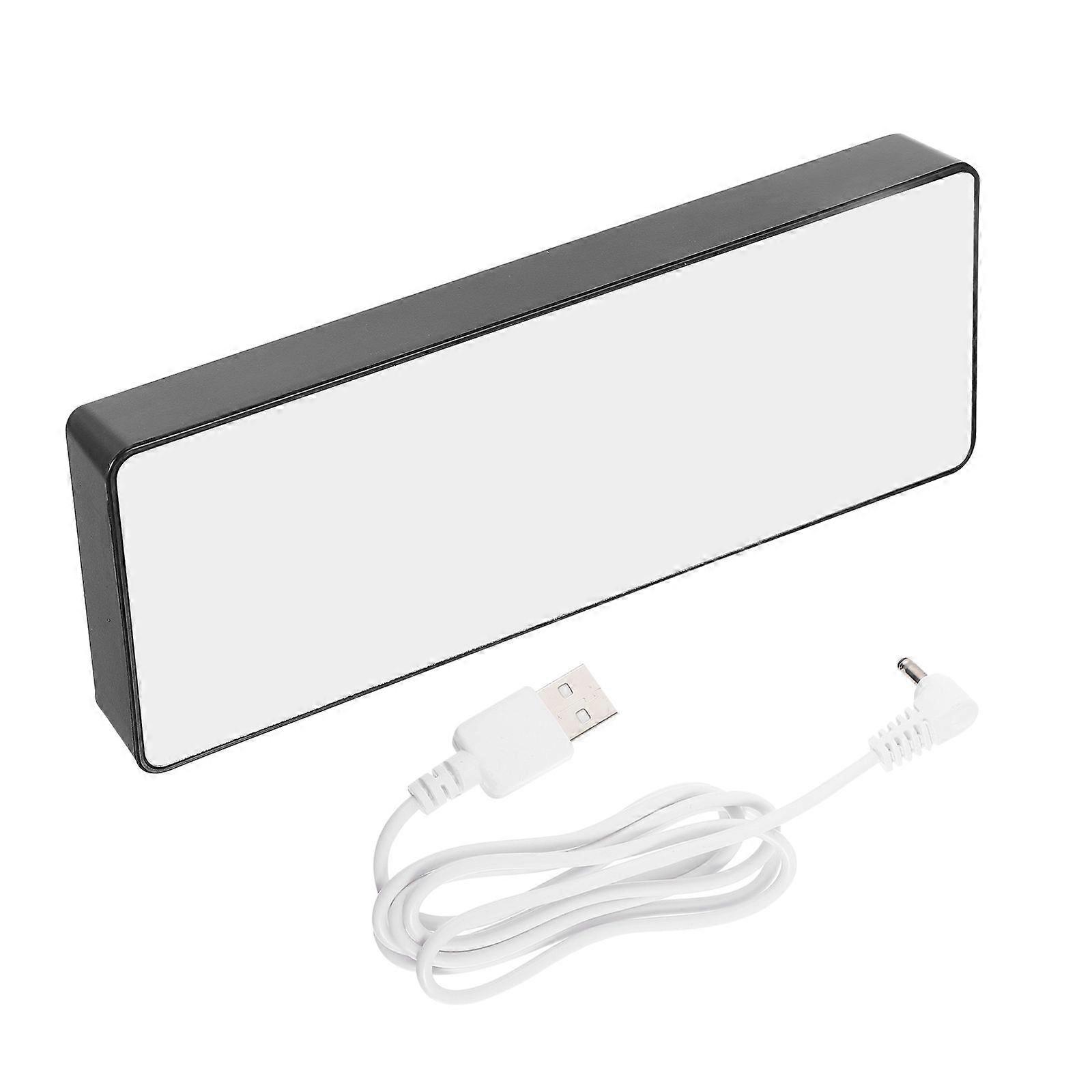 Dormitory Mirror Clock Office Accessory 16x6cm Modern Design 1 Set
