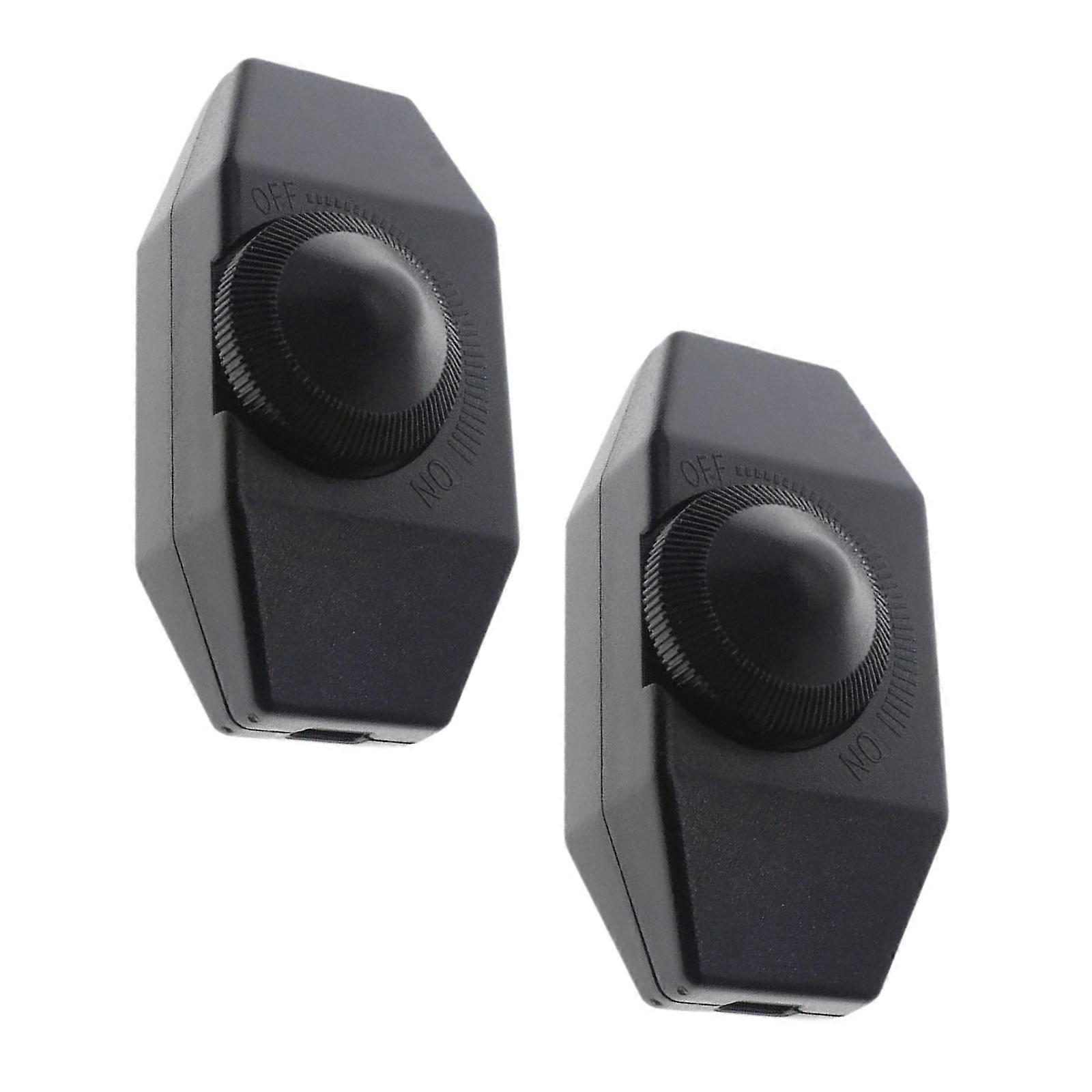 2pcs LED Dimmer Switches easy installs rotation Control Simple Operate LED Dimmer Switches Quick Installation for Indoor Use  Black