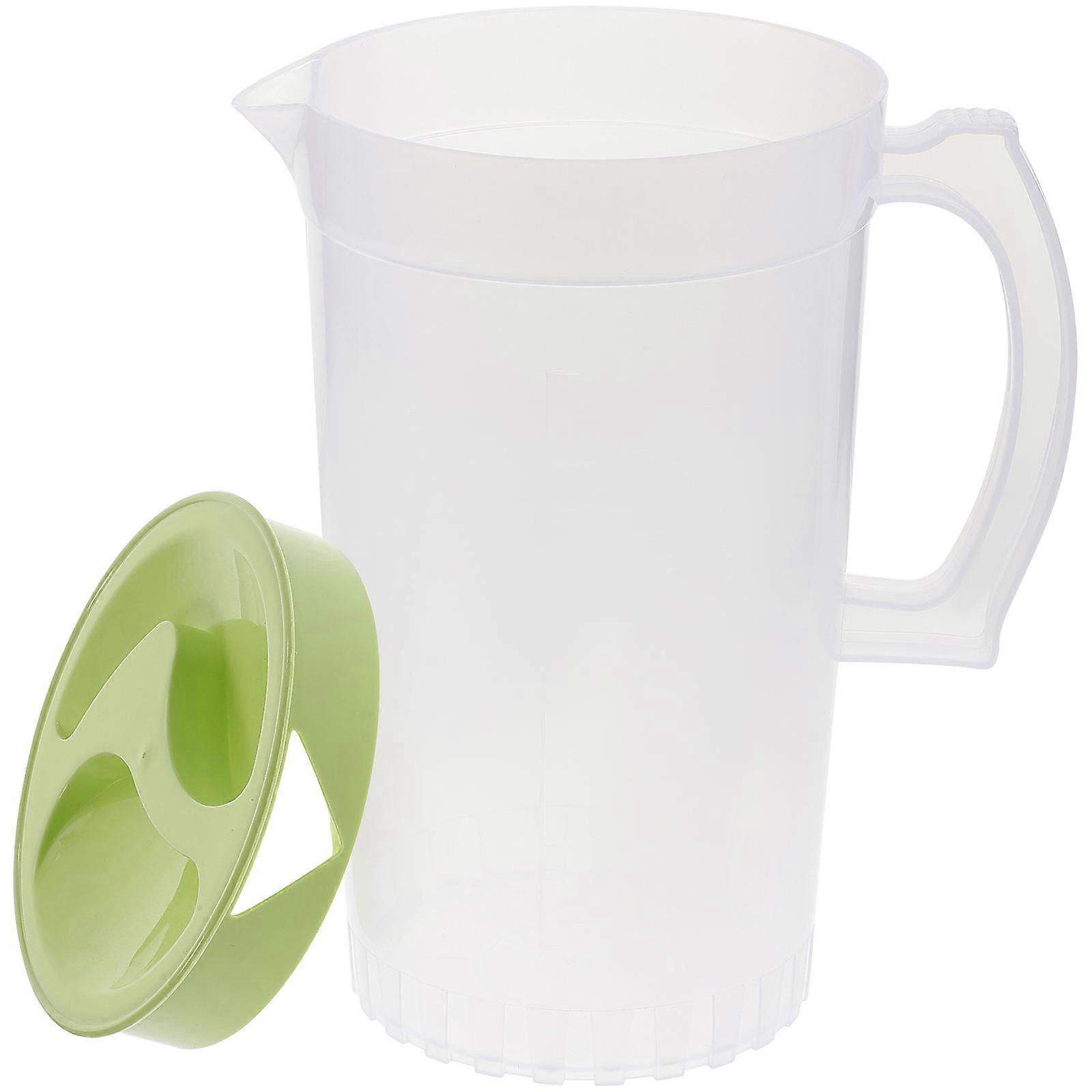 White Large Capacity Cold Water Kettle for Juice Beer Storage Heat Resistant 2000ml