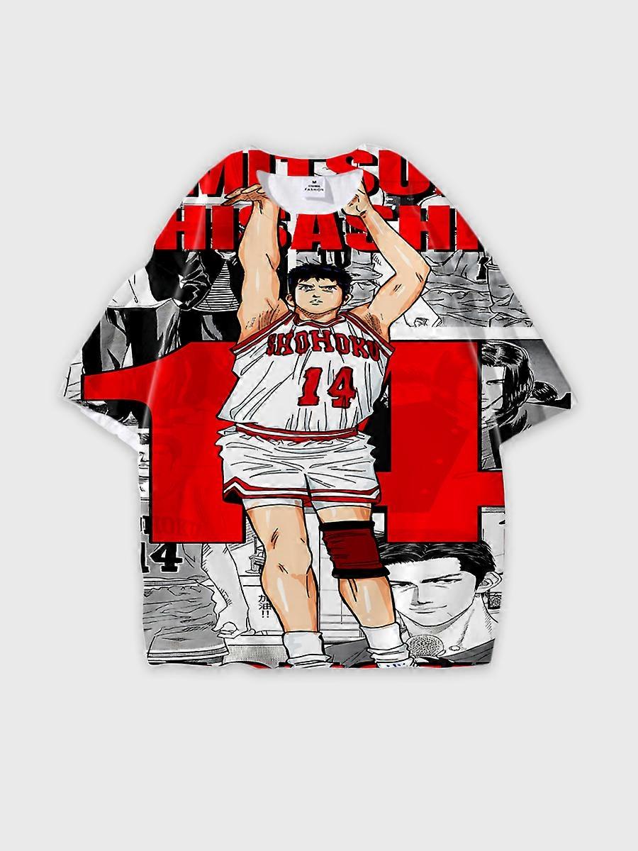 T-shirt round neck Role Pattern loose short sleeve C127