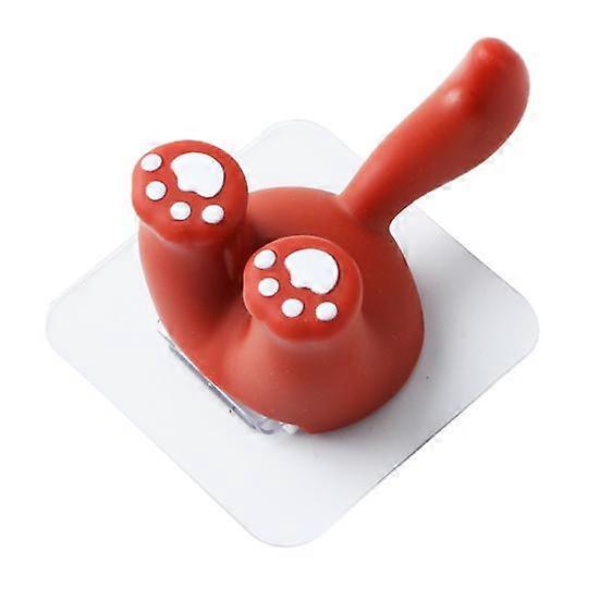 Hanger Hook Punch-free Strong Clamping ABS Cute Animal Shape Toothbrush Hook for Bathroom