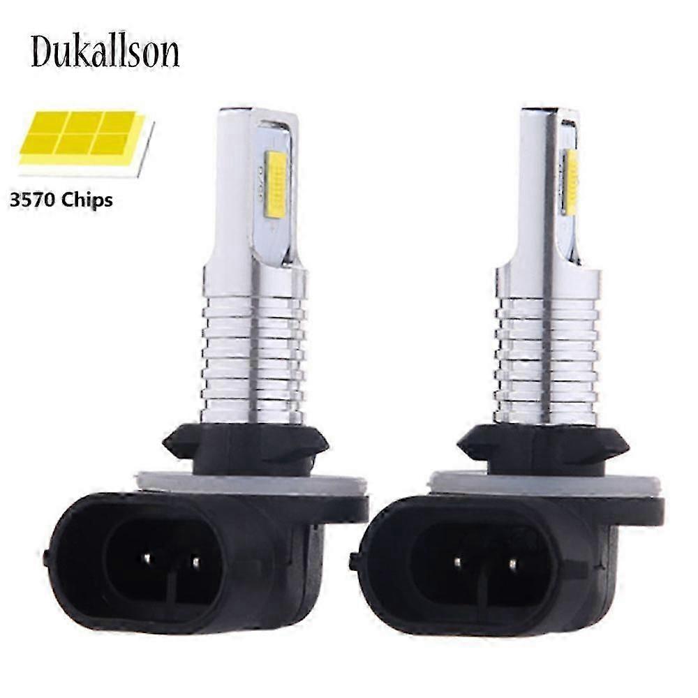 2Pcs H27 880 car light 881 Led Bulb H27W2 12000LM 6500K White Fog Front Head Driving Running Lamp Auto 12V H27W/2 H27W