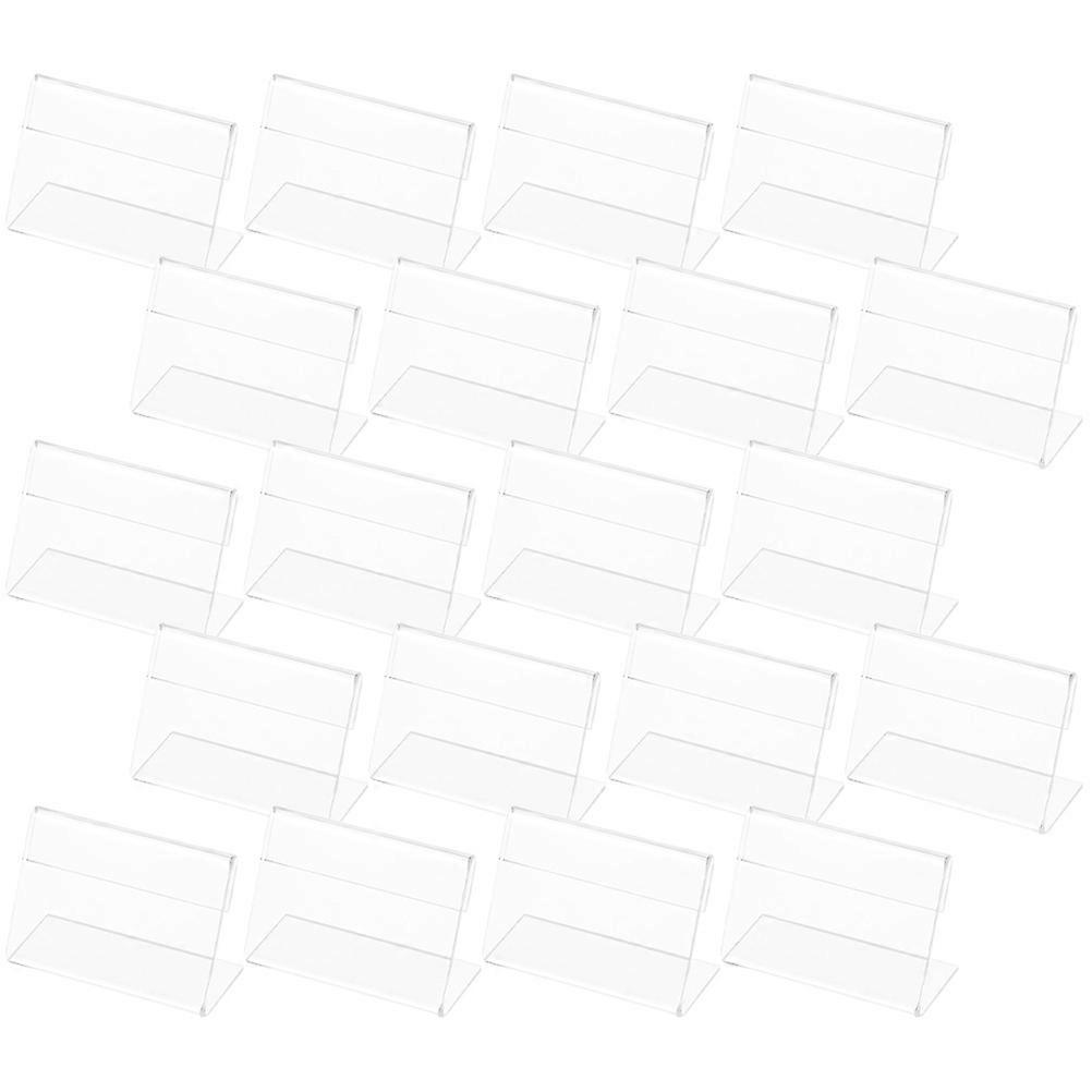 Card Craft Display Stand Acrylic Signs Horizontal Menu Display Office Use 25Pcs