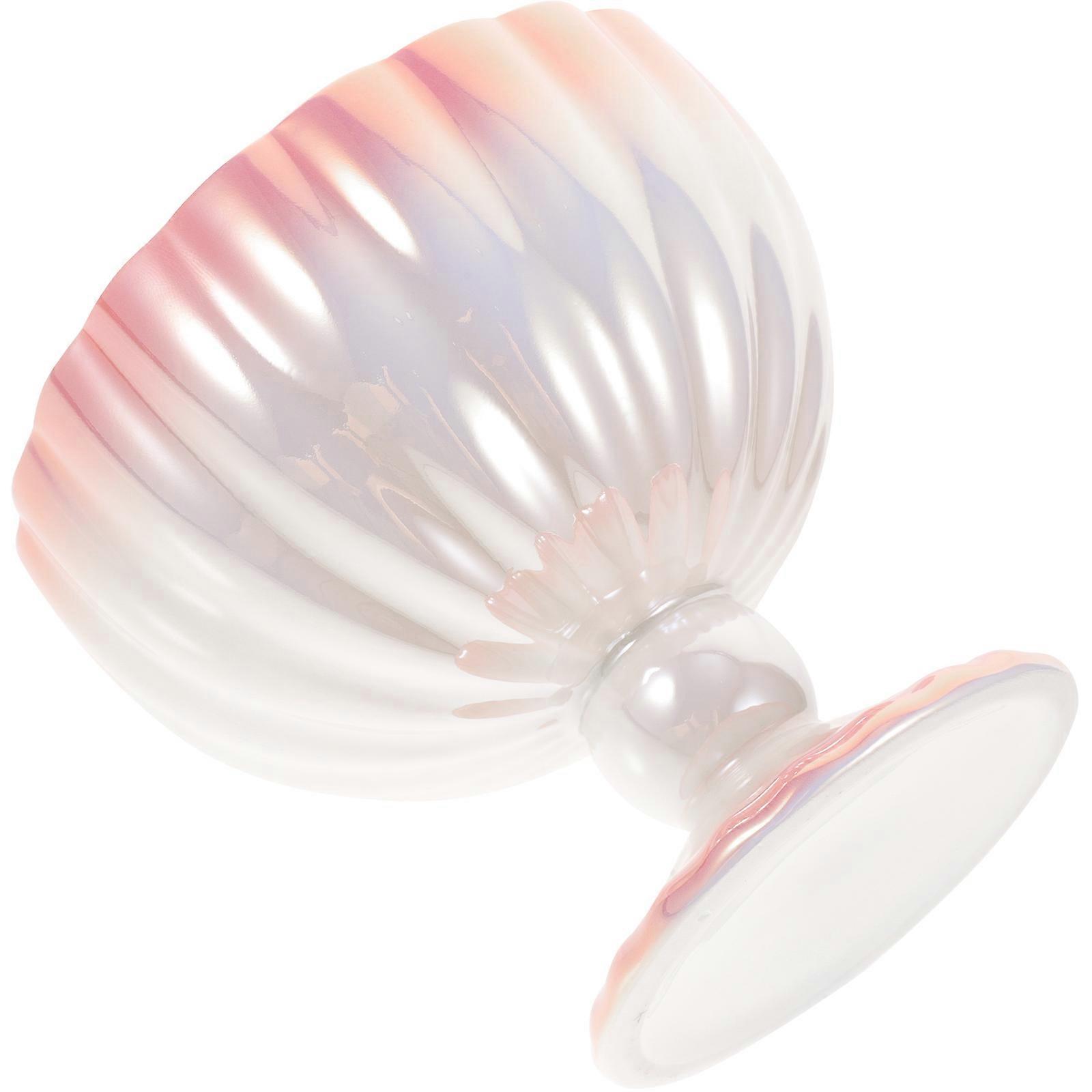 Pink Ceramic Dessert Cup for Storing Ice Cream Pudding Jelly with Smooth Surface 4.5 Inches