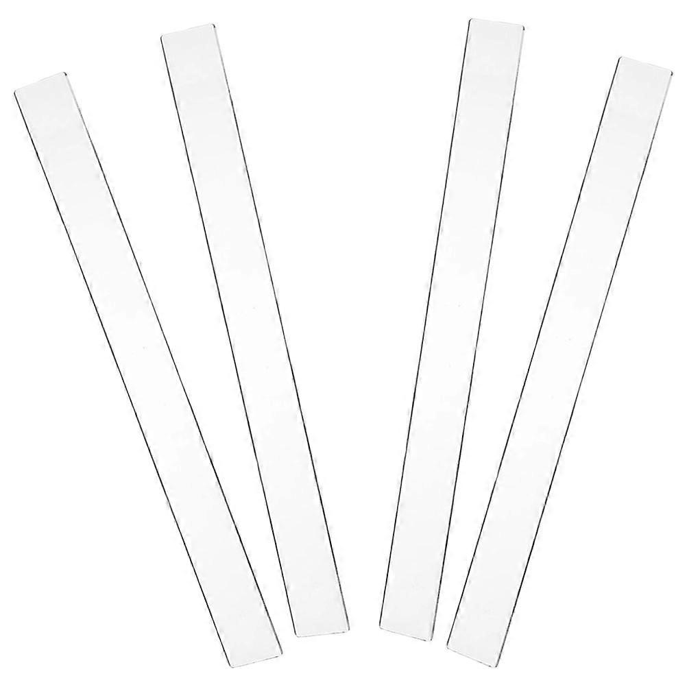 Rolling Pin With Thickness Guides Dough Thickness Strips Baking Occasion Professional Bakers Acrylic 29.50X3.00X0.30CM 2 Pcs
