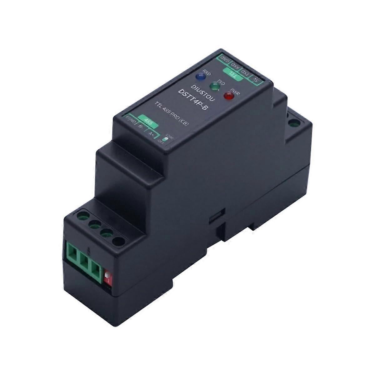 TTL RS485 Serial Communication Module DIN Rail Mount, Bi-Directional Conversion with Power Isolation and Digital Isolation SP3485 Chip