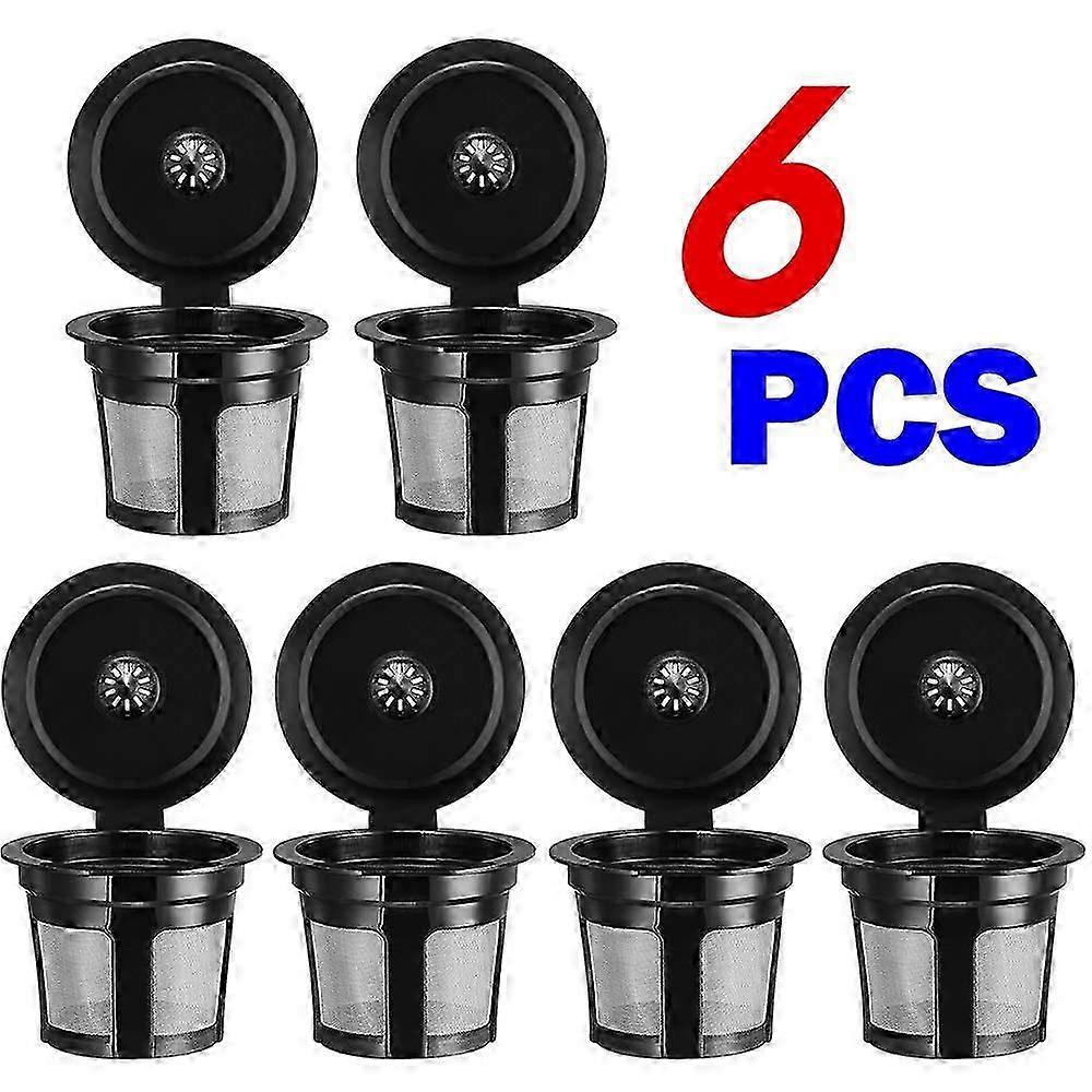 2025 Coffee Filter6Pcs Reusable Refillable K-Cup Coffee Filter Pod