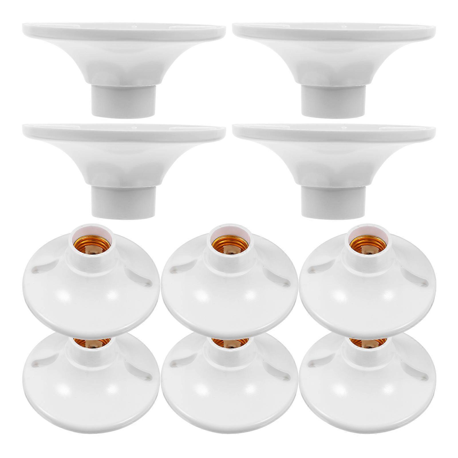 Lamp Socket Replacement Ceiling Light Fitting E27 Lamp Bulb Socket Holder Replacement Homeowners 10Pcs