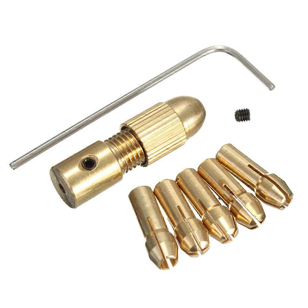 Micro Drill Chuck Tools 3.17mm Designed For Users Of Rotary Tools Home Hardware Golden 1Set