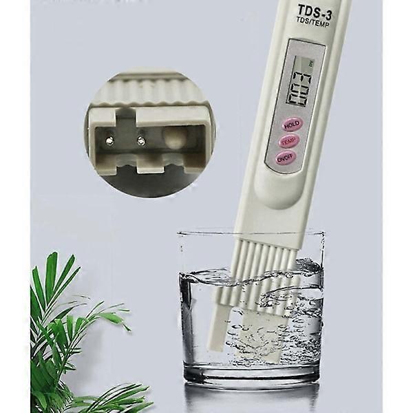 TDS Meter - Drinking Water Quality Tester - High Accuracy 0-9999 ppm - Digital Purity Tester for Pools, Spas, Aquariums