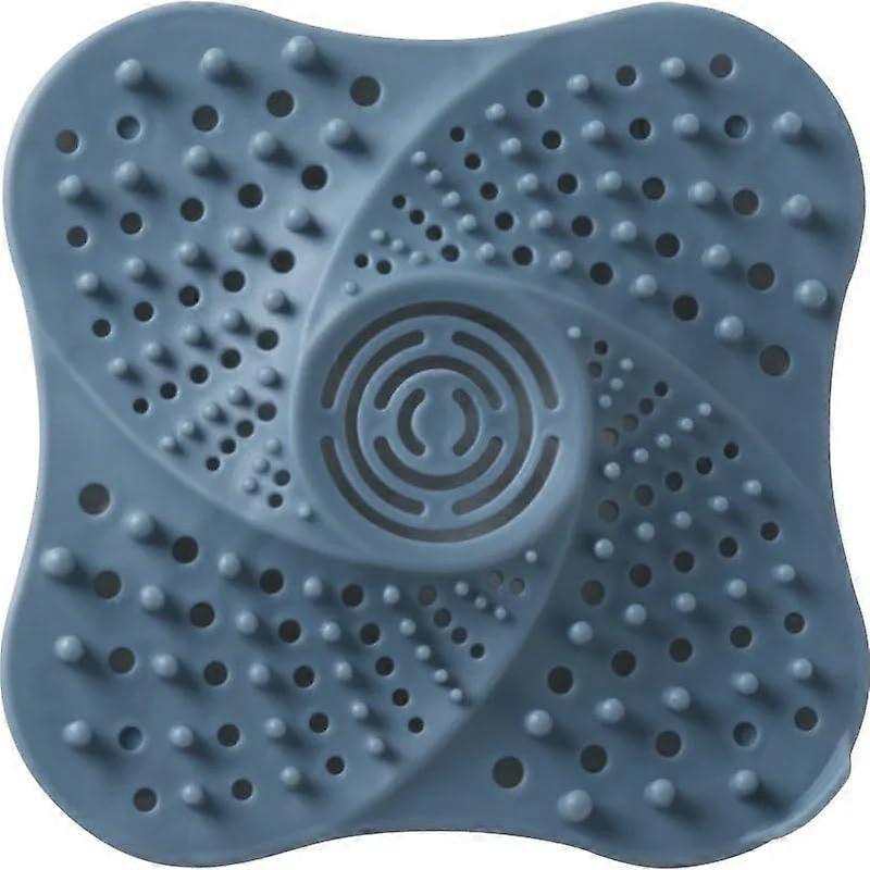 Drain sieve for kitchen sink, kitchen sink channel sieve plug, kitchen sink stopper, clogproof and durable (Blue)