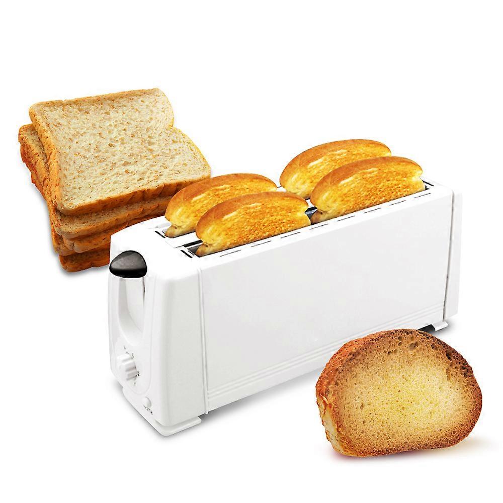 Toaster Maker 4-Scheibe 220V EU Standard Edelstahl Weiß 1200W