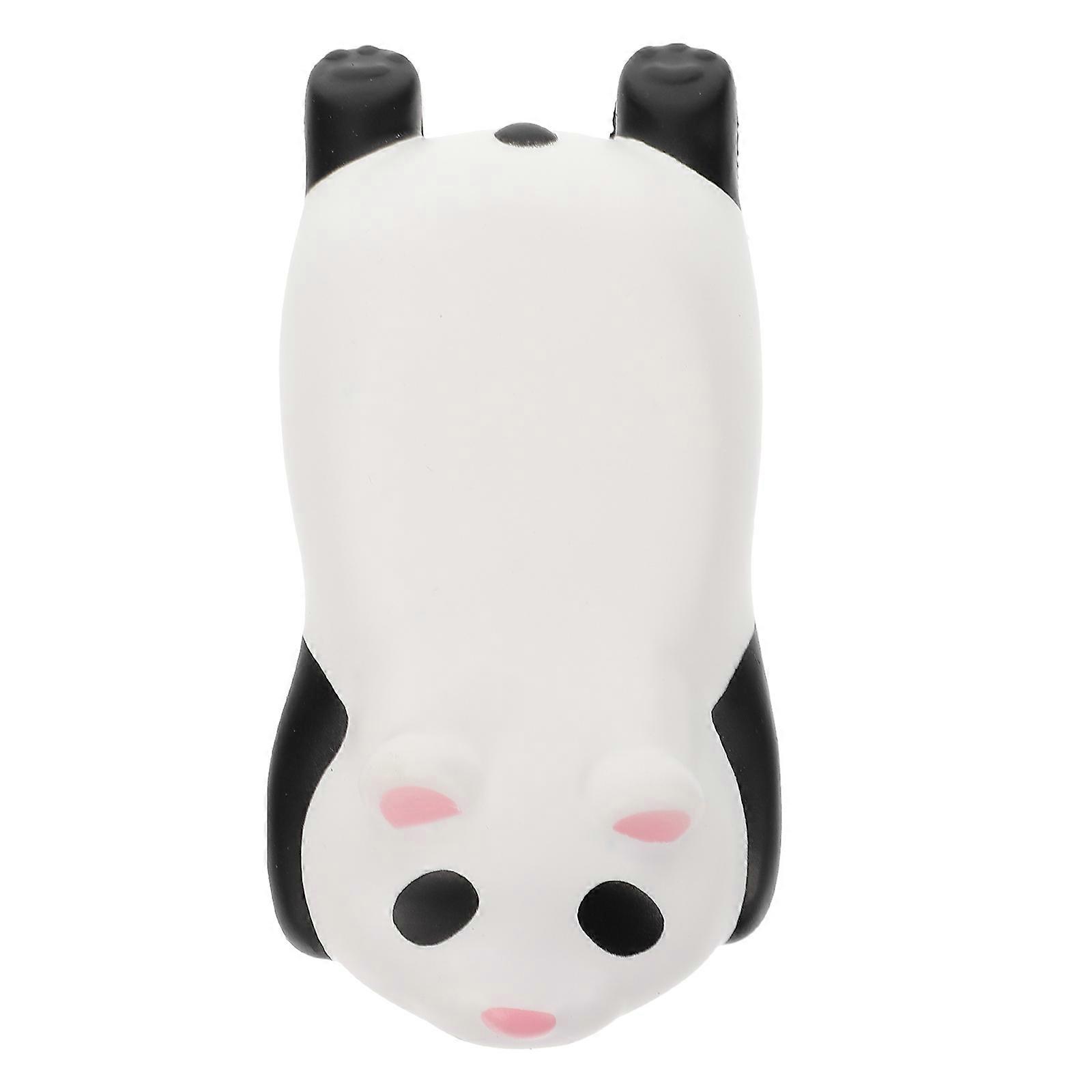Cartoon Panda Mouse Wrist Rest Soft PU Pillow for Home Use Lightweight and Portable White