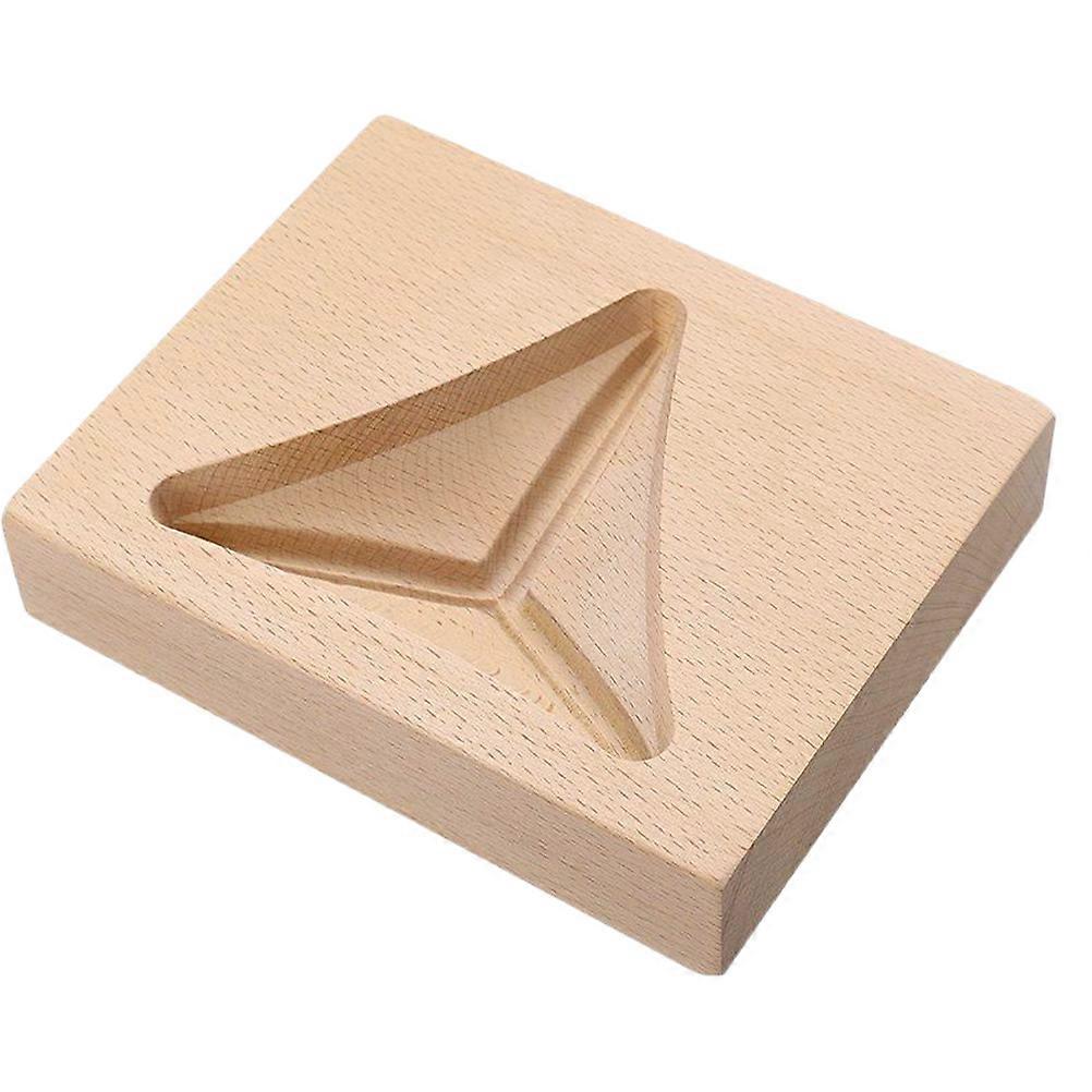 Triangle Baking Mold for Home Beige Synthetic Material Practical and 7.5 x 2.5 inches