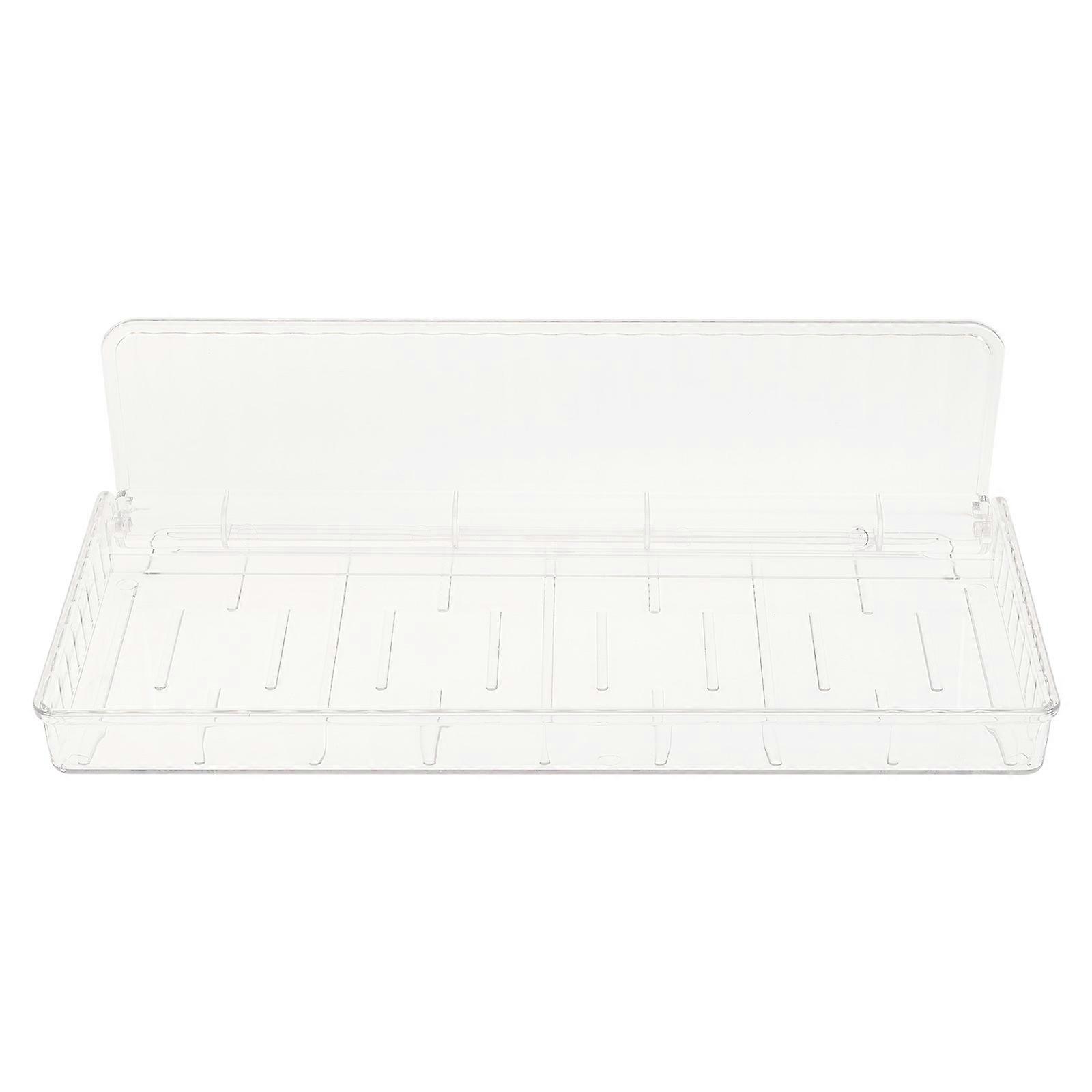 Clear Wall Mount Organizer Shelf for Home Use Strong Plastic Transparent Storage Solution