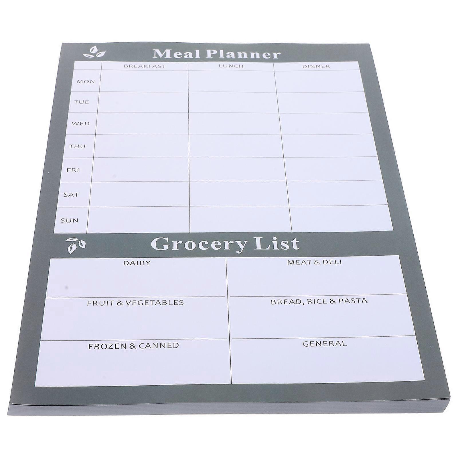 Memo Recording Notebook For Weekly Meal Planning Fitness Enthusiasts Households 25.3X17.8Cm 1Set