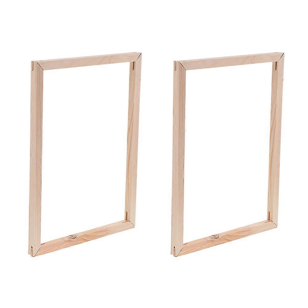 2 Sets Professional DIY Stretcher Bars Kit for Sturdy Canvas Frames – Easy Assembly for Oil Painting Display & Home Decor