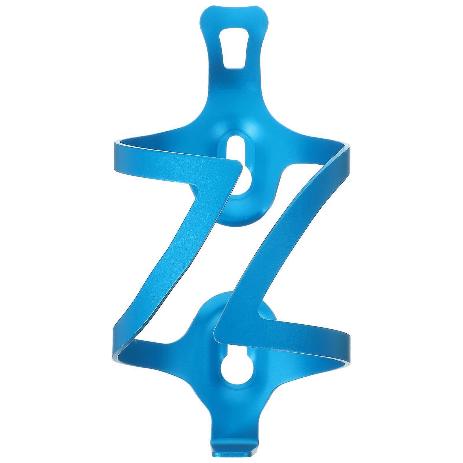 Blue Aluminum Alloy Bike Water Bottle Cage with Firm Design for Secure Hydration 0.6L