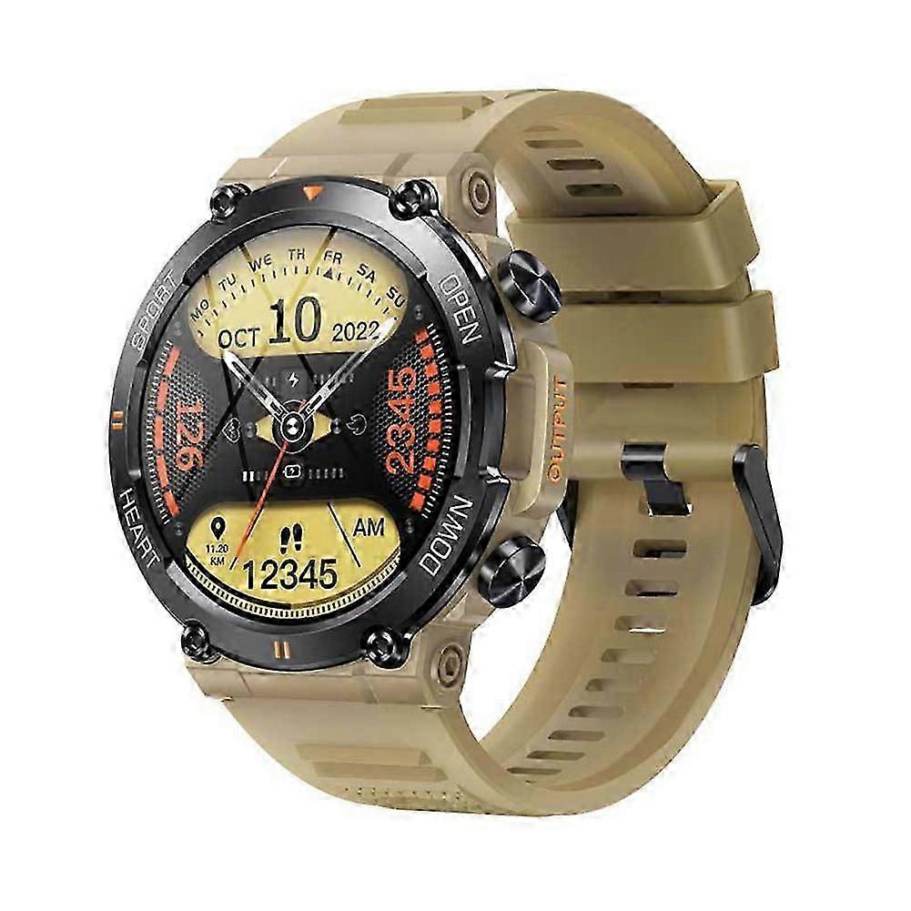 Military Smart Watch for Men(Answer /Make Call)Rugged Heart Rate Fitness Tracker