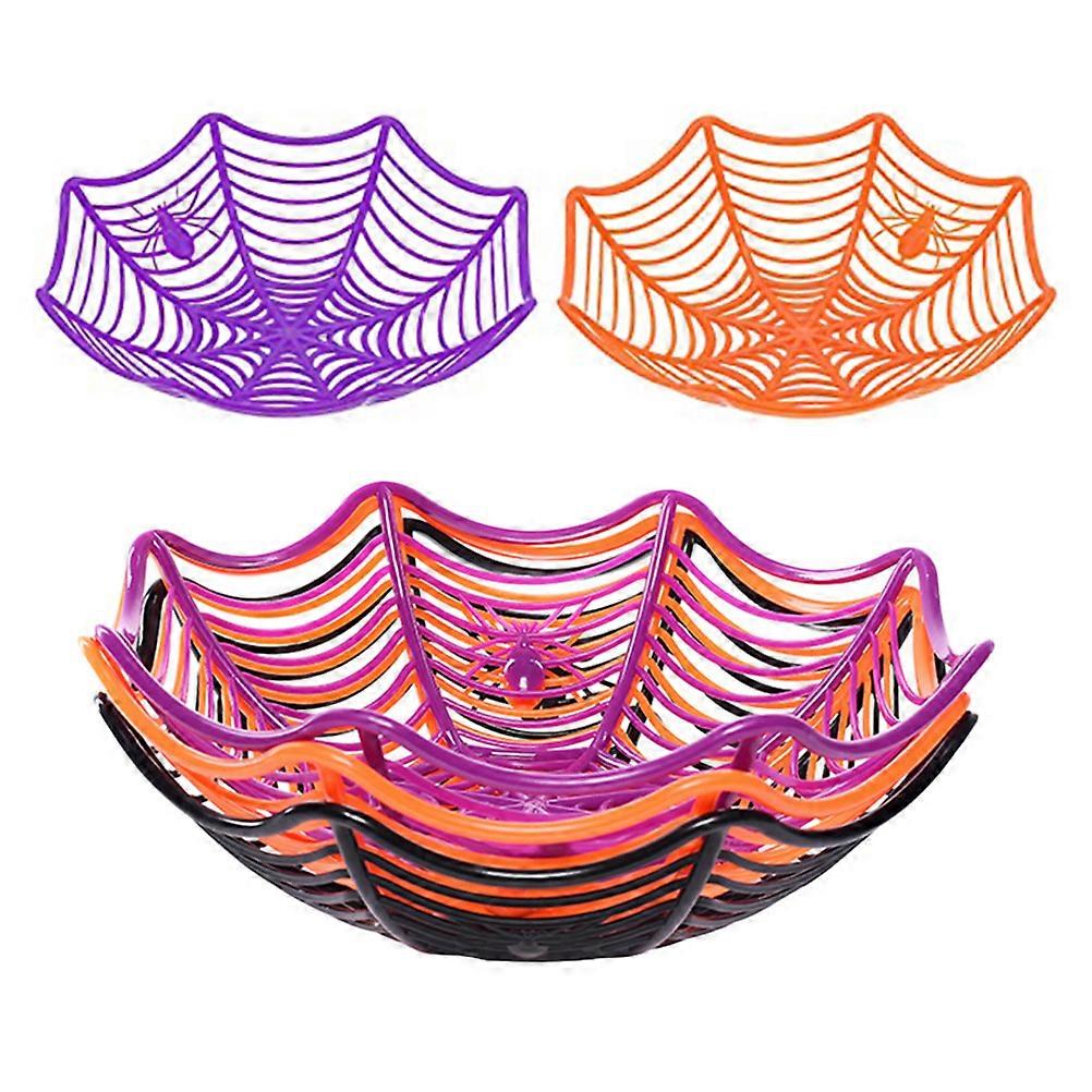 5Pcs Candy Tray Halloween Design Great For Parties Indoor Outdoor Use And Child-Friendly Decor