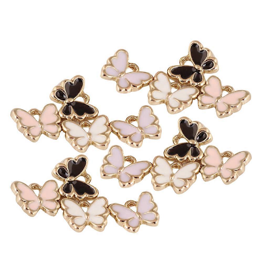 Assorted Color Alloy Pendant Charm for DIY Use Creative Shape Design 40 Pieces