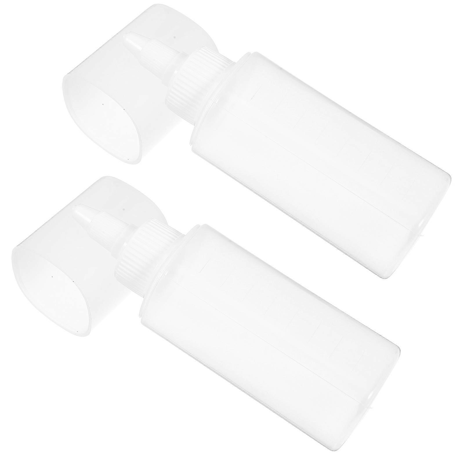 Dressing Squeeze Bottles 2Pcs Ideal For Outdoor Enthusiasts Transparent Condiment Dispensing Easy Squeezing