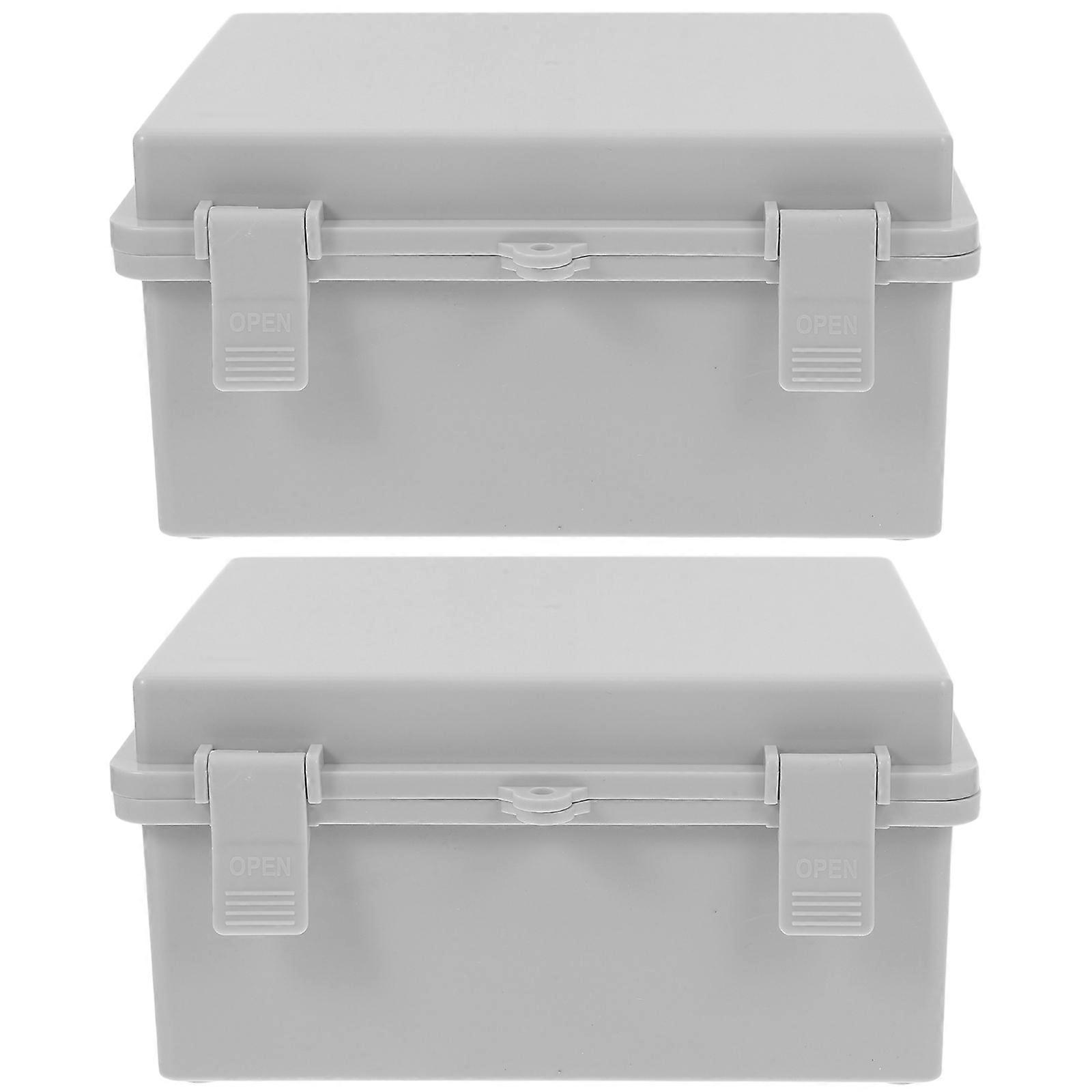 2pcs Weatherproof Wall Outlet Box Junction Socket Holder Outdoor Switch Box Set
