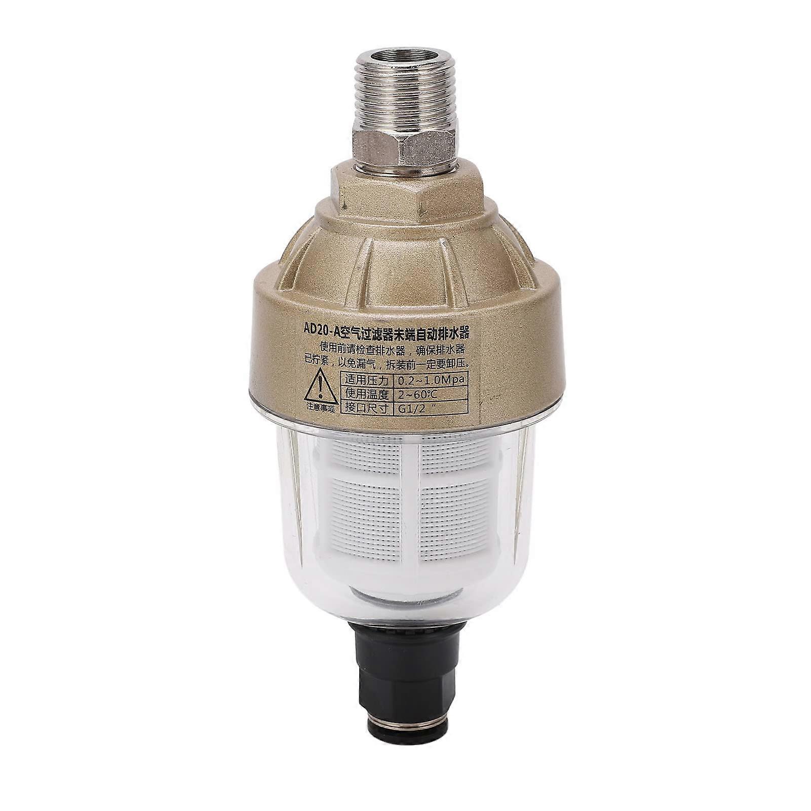 Automatic Pneumatic Drain Valve G1/2 for Air Compressor, Float Type Coolant Drain