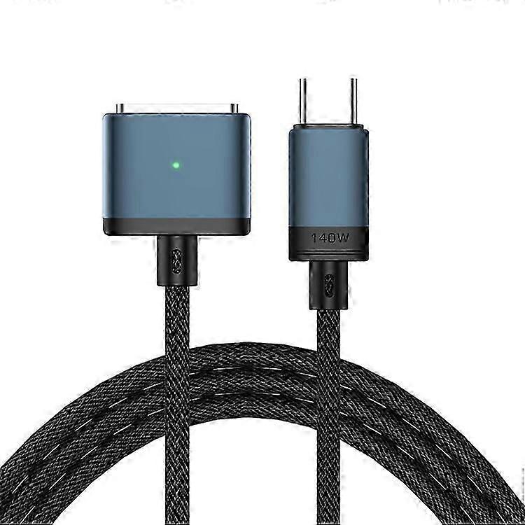 2m PD 140W Compatible with MagSafe 3 Nylon Braided USB-C to Magnetic Charging Cable for MacBook