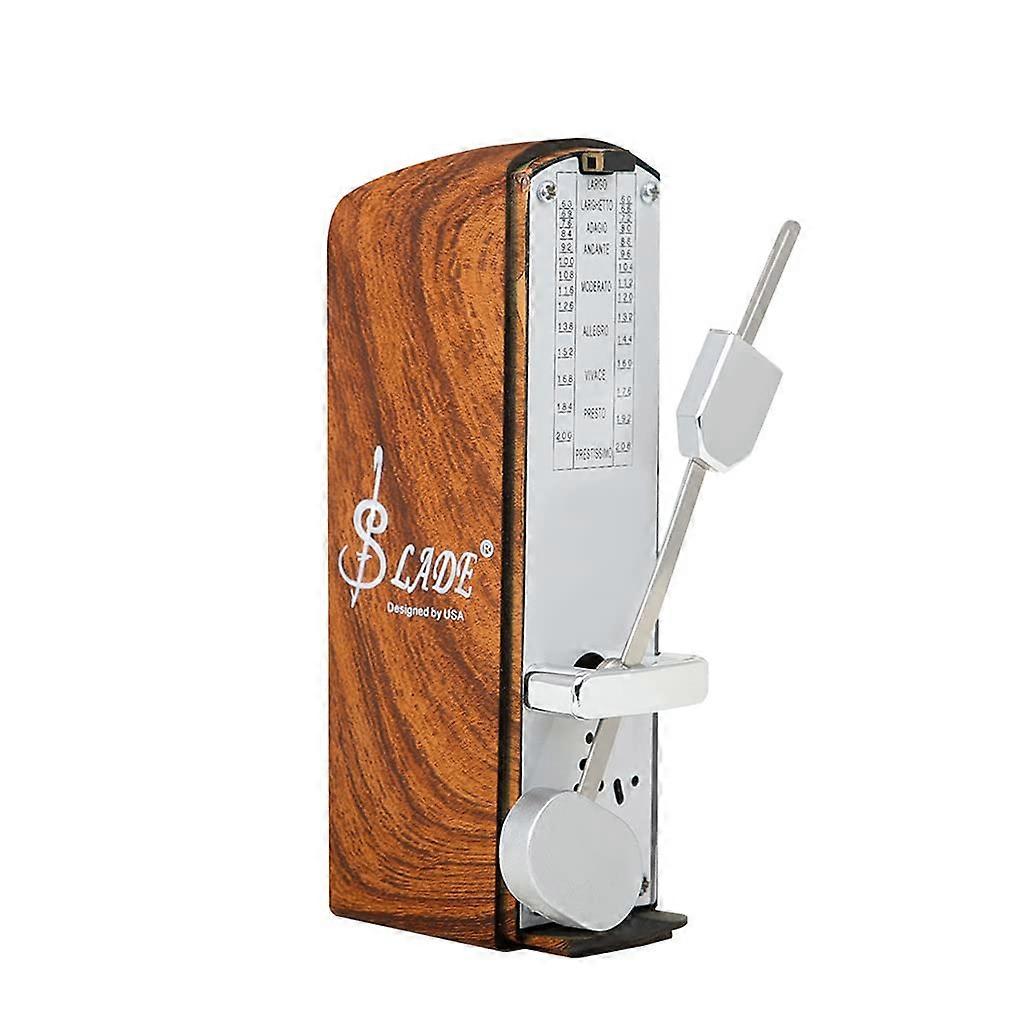Mechanical Metronome With Wood Grain Finish, Loud High Tone, For Piano Guitar Violin Drums And Other Instruments