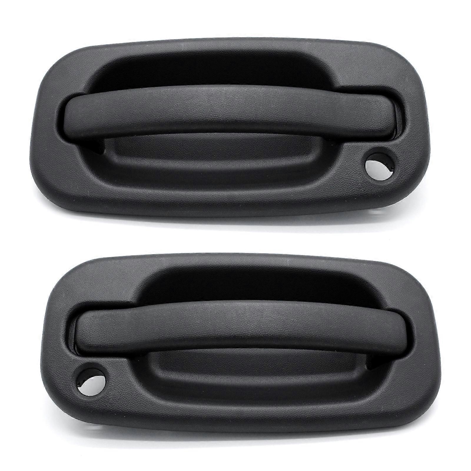 Pair of Front Outside Door Handles Compatible with Chevy Silverado 1999 to 2007 Driver and Passenger Side