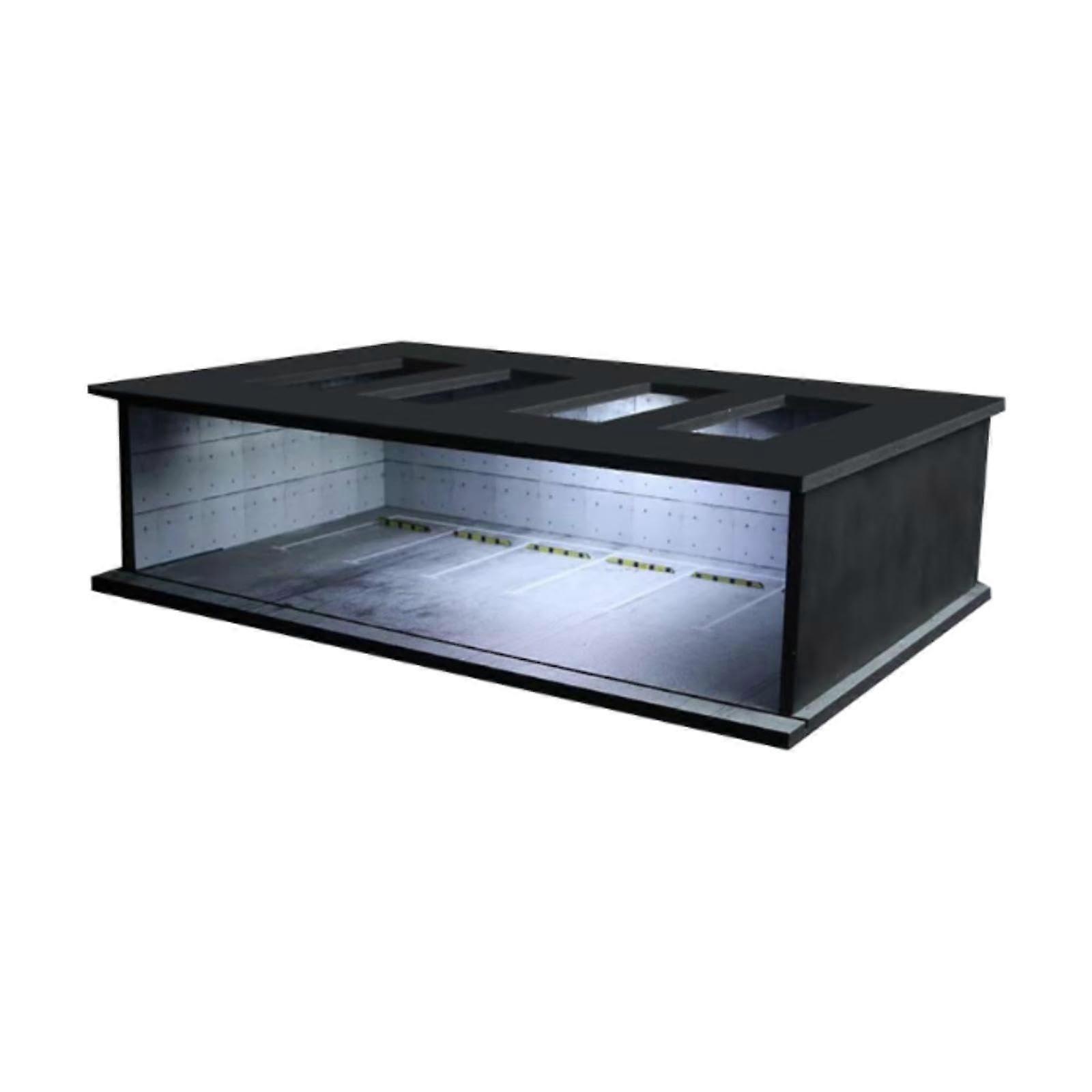 1/64 Diorama Car Display Case With Light Protection For 1/64 Scale Model Cars Home Decor