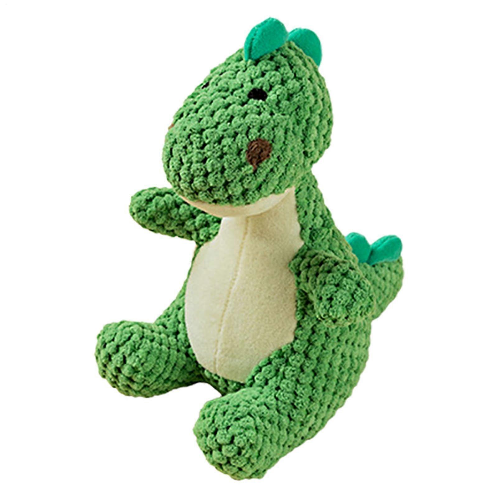 Squeaky Dog Toy - Soft Indestructible Dinosaur Chew Toy for Teething Puppies, Large Interactive Training Aid
