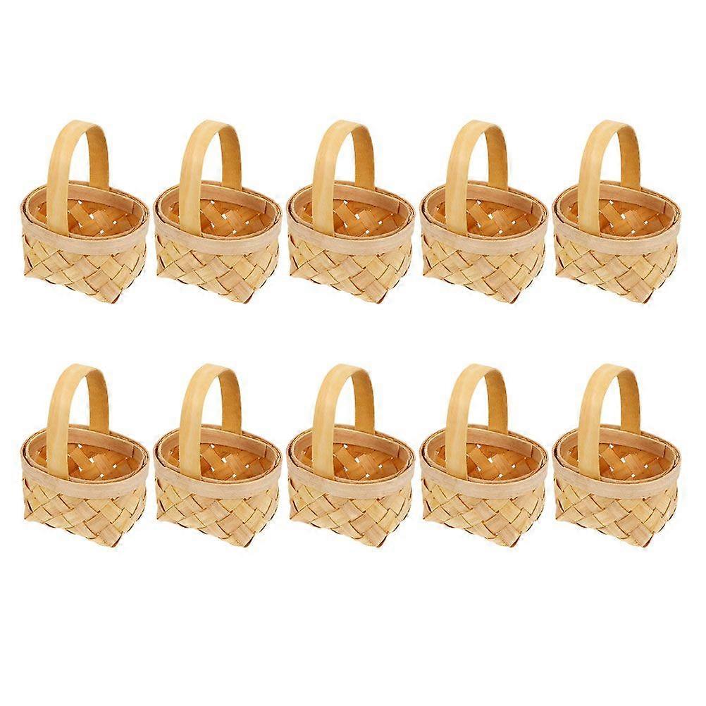 10pcs כף יד סלסלת ממתקים לחתונה סל אחסון מתנה אספקת מסיבת חתונה