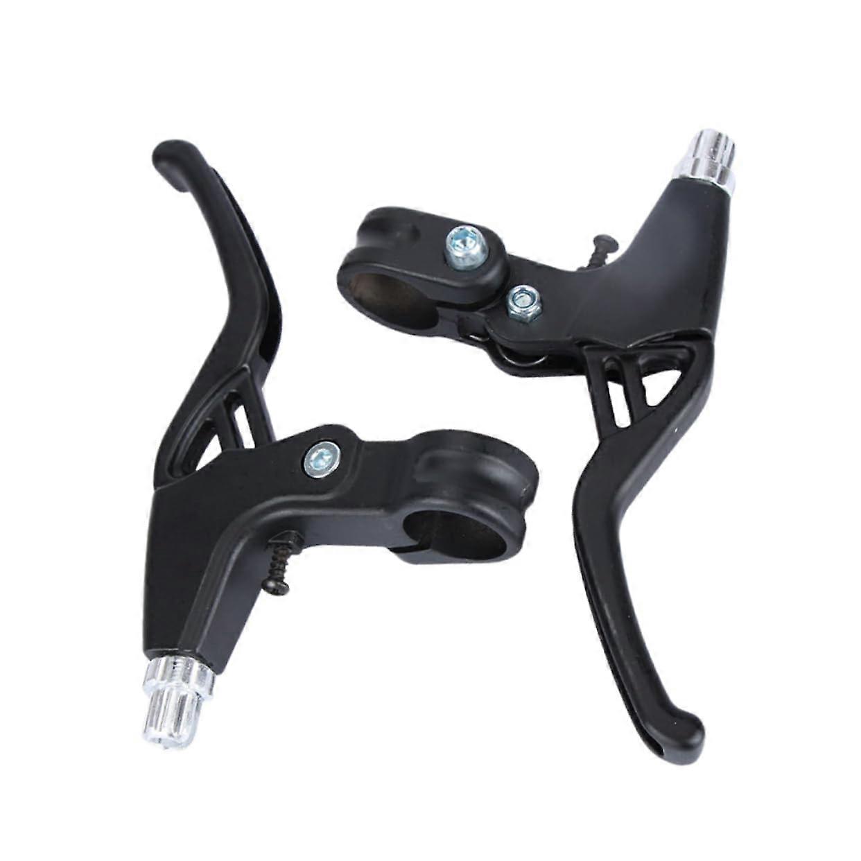Black Brake Levers for Mountain and Road Bikes, Lightweight Design, Easy Operation, Compatible with Standard Handlebars