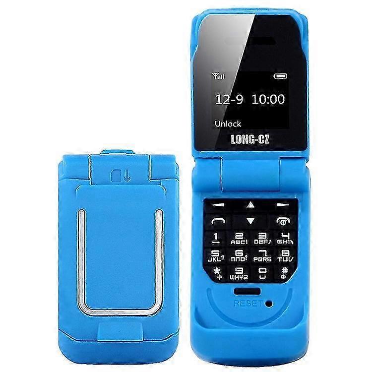 LONG-CZ J9 Flip Phone with Bluetooth Dial, Supports 2G GSM Network 850/900/1800/1900MHz