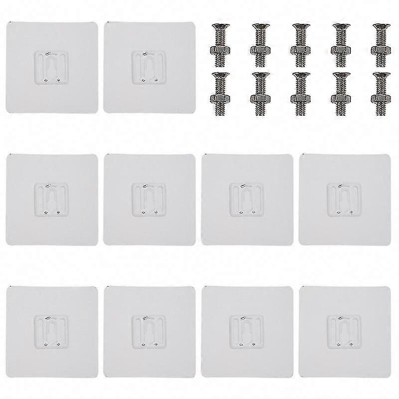 10pcs Seamless Hooks for Easy and Secure Fastening