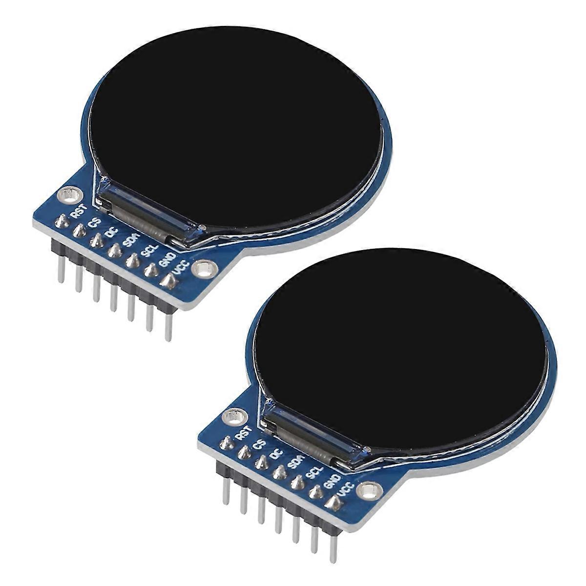 Écran TFT circulaire 1,28 pouces pour module d'affichage LCD RGB IPS HD 240 x 240, interface SPI, 2p