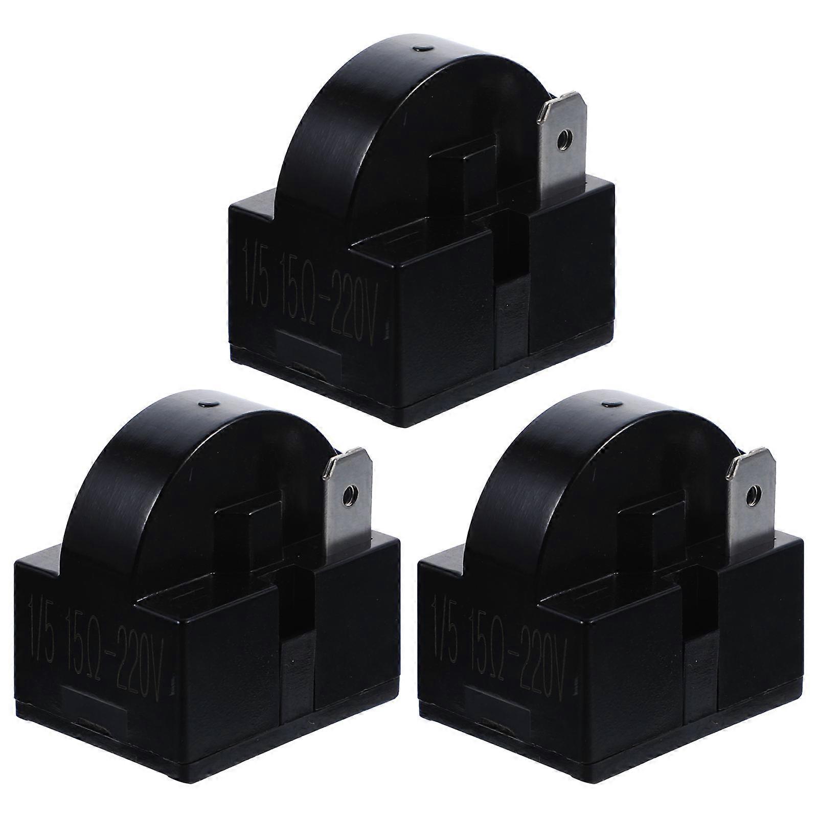 Compressor Start Relay Replacement for Mini-Refrigerators Repair Abs Zinc Alloy 3Pcs