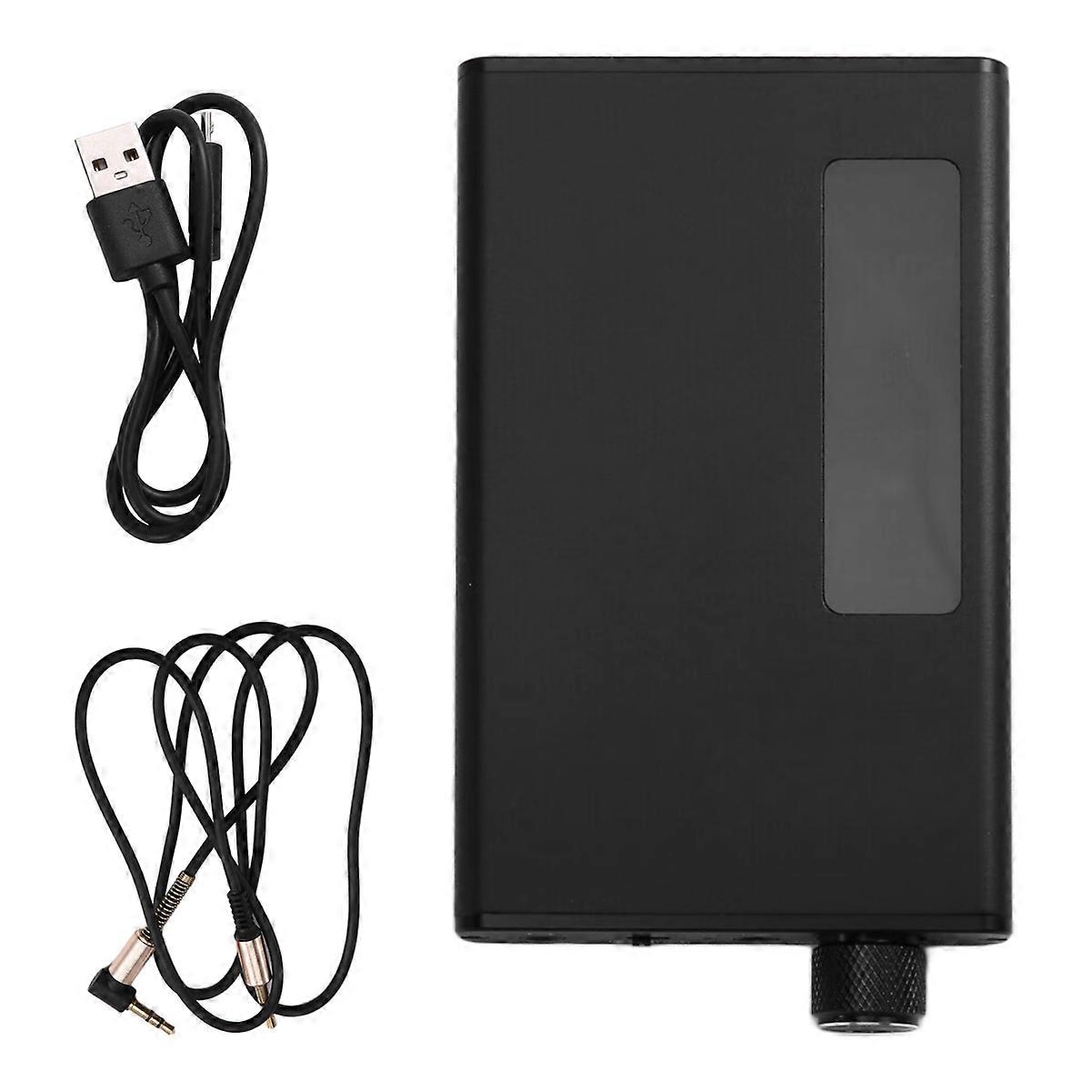 Portable 3.5mm Headphone Amplifier with Bluetooth 5.0 Receiver, Two-Stage Gain Switch, 16-300 Ohm Hi