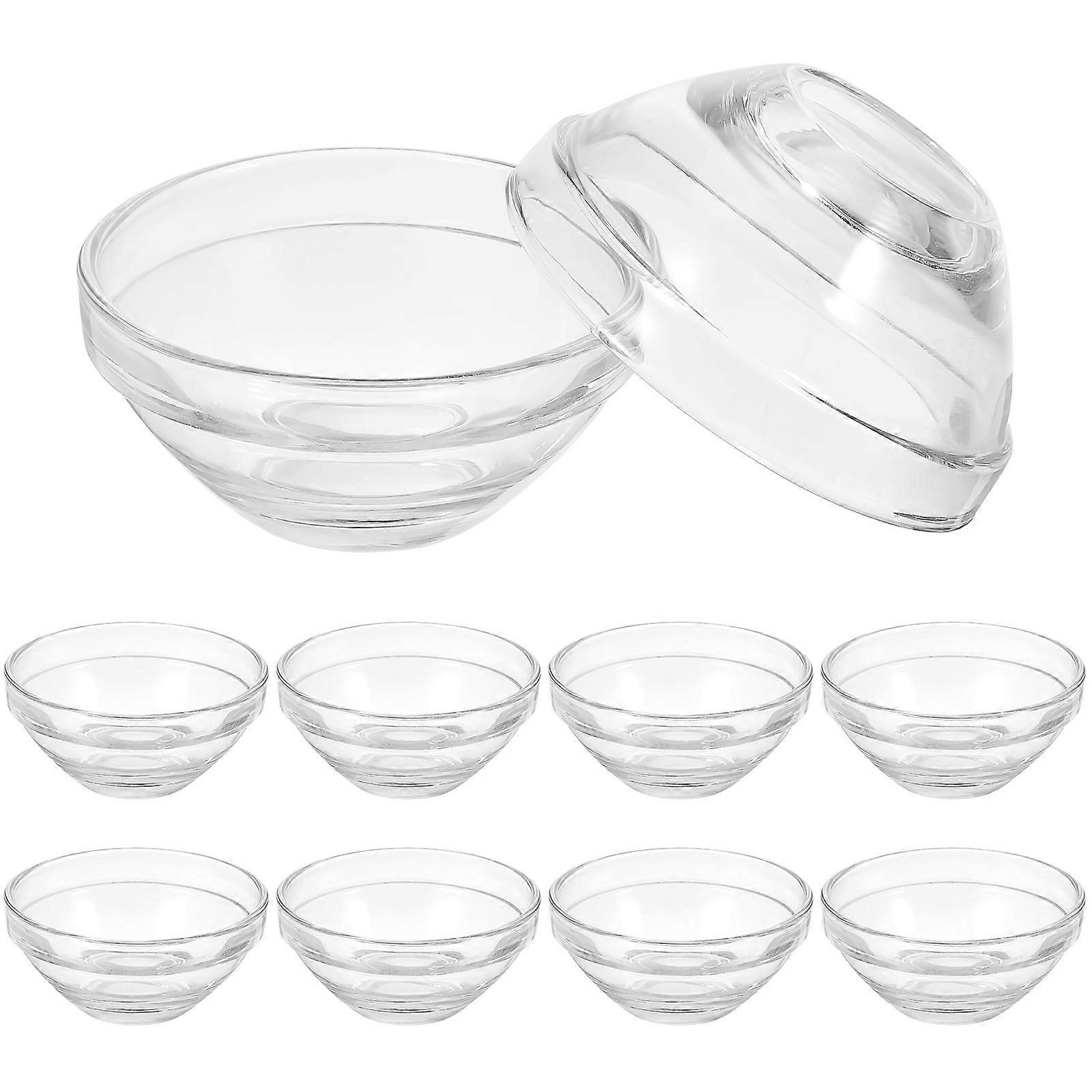 10pcs Transparent Mixing Bowls for DIY Facial Masks, Durable Aromatherapy Bowls for Skincare and Home Use, Easy to Clean