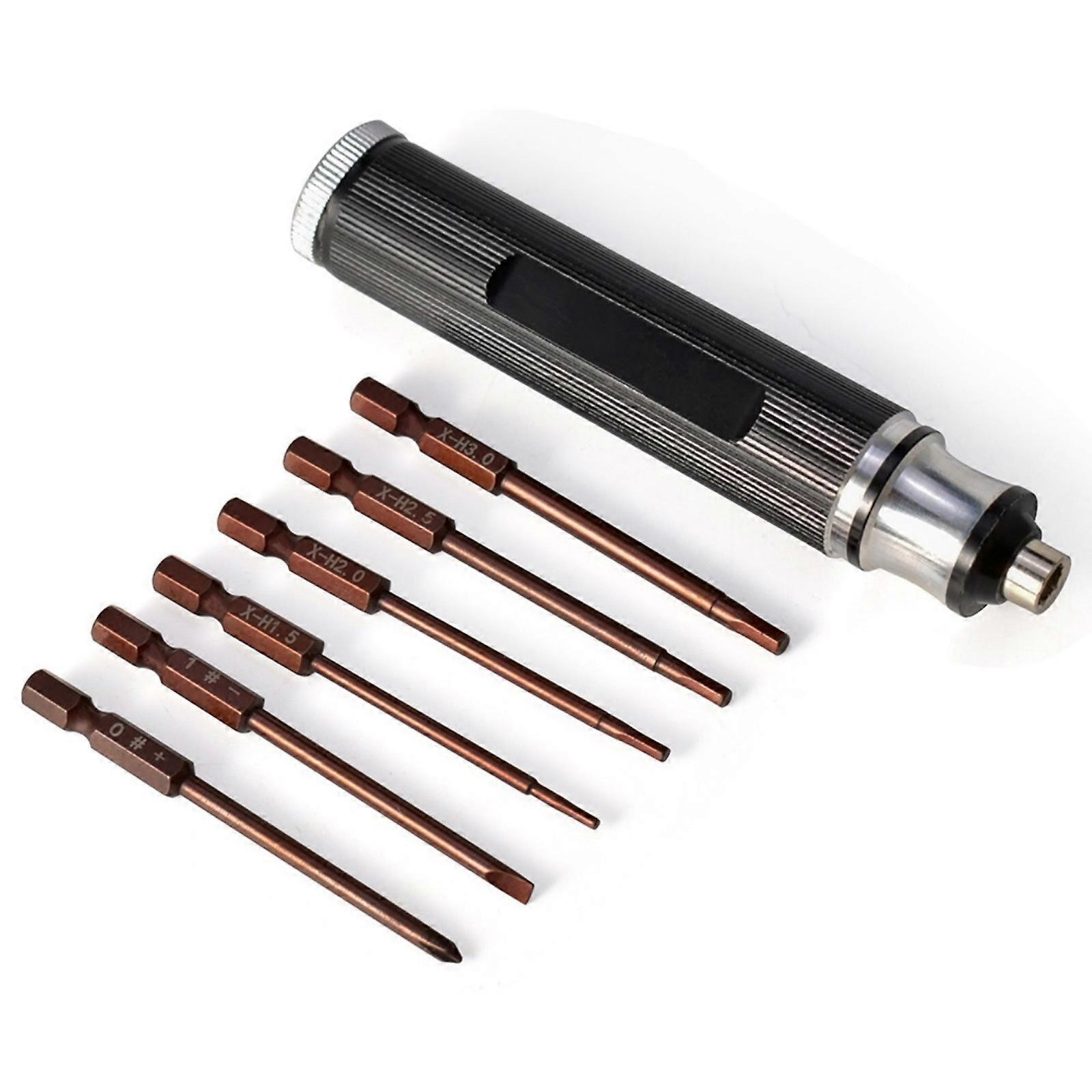 Metal Remote Control Model Maintenance Screwdriver Kit With Hexagonal Bit For Helicopter Drones Robot Repair Multicolor