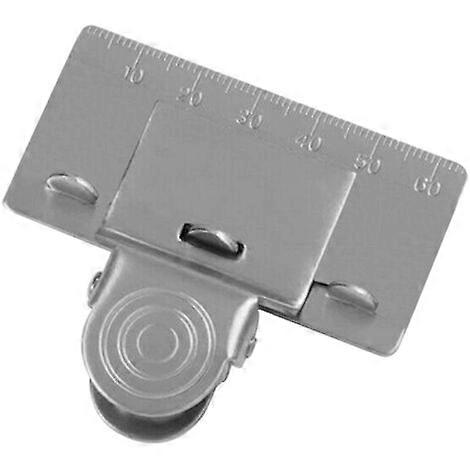 Tape Measure Clamp for Wall Corner Manual Distance Measuring Auxiliary Means, Silver