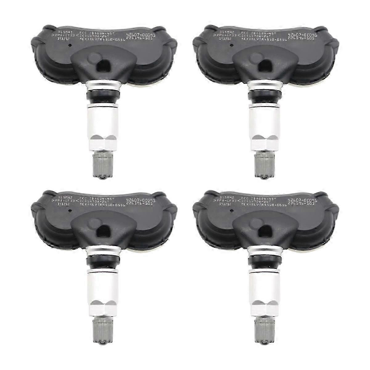 Toyota TPMS-sensorer, dæktryksmonitor, 4 stk sæt, sort sølv, 426070C091 42607-0C091