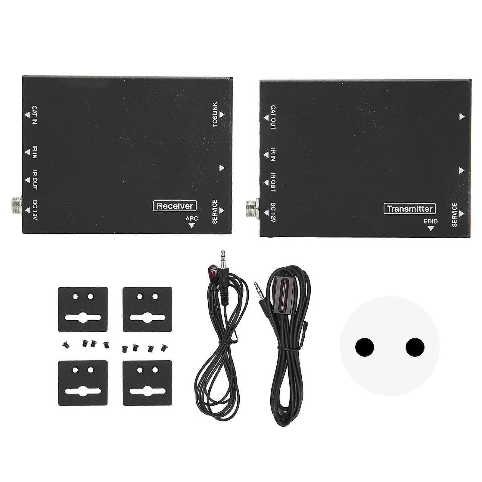 4K 60Hz HD Multimedia Interface Extender with 2-Way IR, Transmitter & Receiver, EU Plug